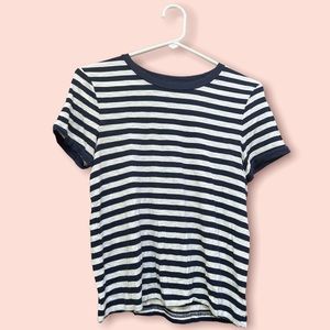 aerie Navy Striped Tee